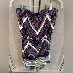 Express Strapless Dress Silky Size S